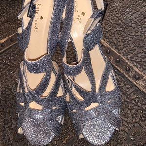 Kate Spade Silver Heels